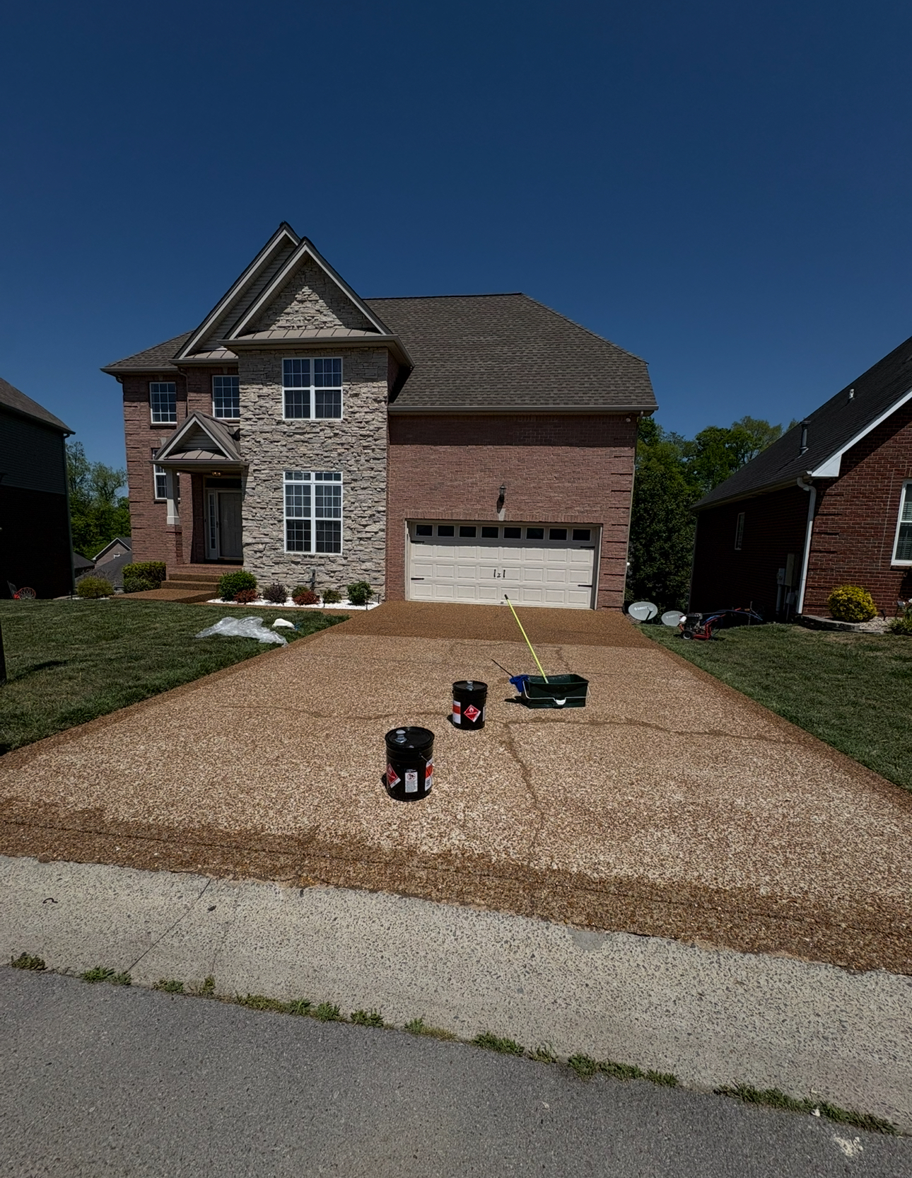 Driveway Restoration - before